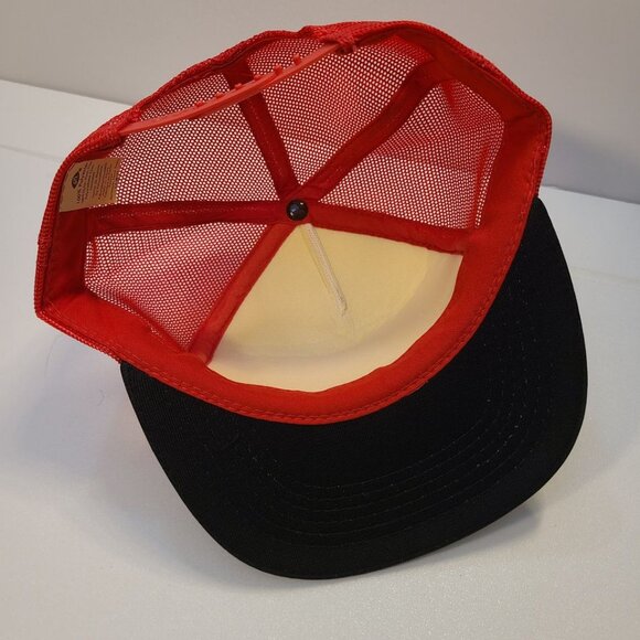 Vintage 90s Trucker Hat Owen Davis Trucking Screen Printed Mesh Adjustable Hat - Picture 7 of 8